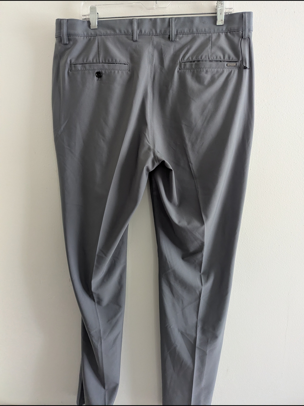 Greg Norman ML75 Microlux Golf Pants 36x32 Gray Performance Stretch Shark NWOT - Picture 2 of 8